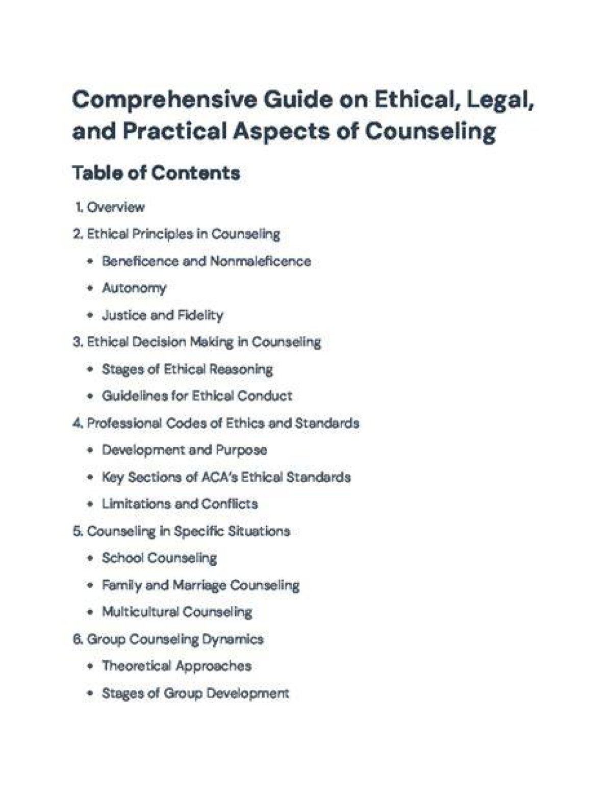 A Comprehensive Guide to Ethical and Legal Issues