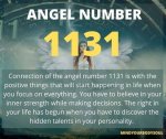 Angel Number 1131 Meaning ·