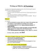 Ap Psych Frq 2023 Answers Revealed
