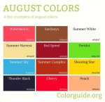 August Colors |