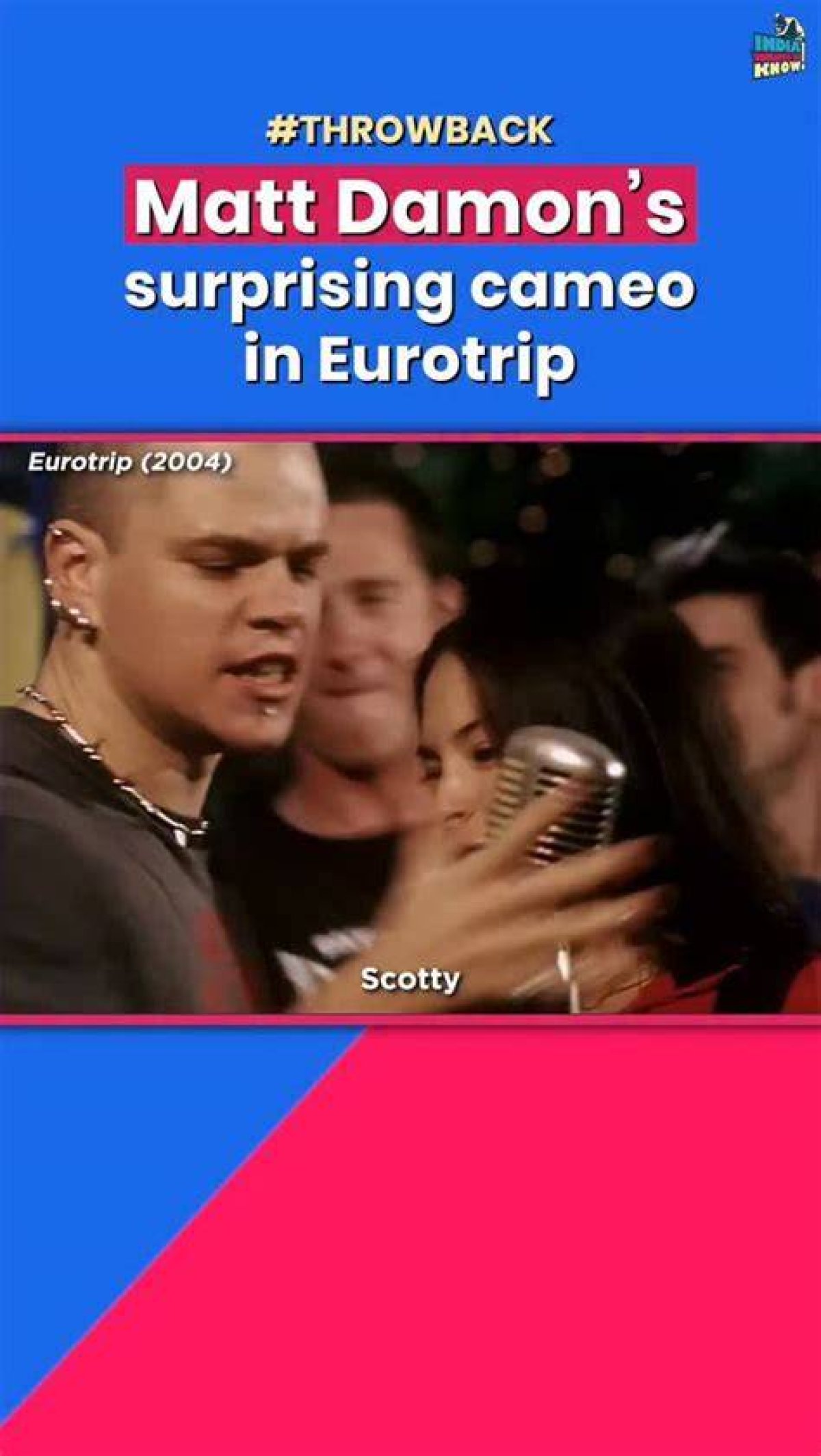 Did Matt Damon Sing Scotty Doesn't Know? Celebrity ·