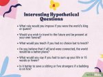 Exploring the Realm of Weird Hypothetical Questions