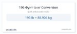 Winkdash | 196 Lbs to Kg